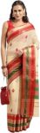 leeza store Women's Cotton Silk Blend Jacquard Thread Work Kota Doria Banarasi Saree With Unstithced Blouse Piece