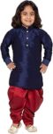 VASTRAMAY Boy's Cotton Solid Kurta Set