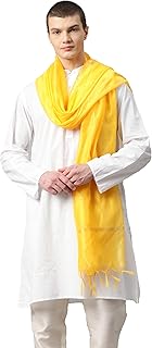 Weavers Villa Poly Silk Ethnic Woven Dupatta for Men