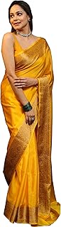Sugathari Women's Banarasi Saree Pure Kanjivaram Silk Saree Soft new ladies 2025 Design Wear Pattu Sarees Latest Sadi Party Sari collections With Blouse Piece (San Pari-225)