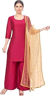 Studio Shringaar Women's Net sequence Embroidered Full Size Dupatta