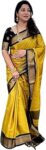 SGF11 Women's Kanjivaram Soft Lichi Silk Saree With Blouse Piece