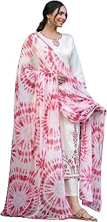 GoSriKi Women's Cotton Blend Straight Embroidered Kurta with Pant & Dupatta