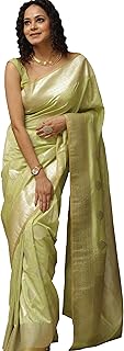 Sugathari Women's Banarasi Saree Pure Kanjivaram Silk Saree Soft new ladies 2025 Design Wear Pattu Sarees Latest Sadi Party Sari collections With Blouse Piece (San Pari-224)