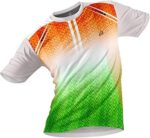 JJ TEES Polyester Half Sleeve Jersey with Round Collar and Digital Print All Over for Men