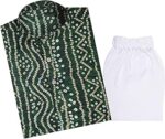 TinySteps® Traditional Bandhani Print Kids Festive Ethnic Wear Boys Cotton Kurta Pajama Set