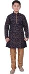 Pro-Ethic Style Developer Handloom Jacquard Silk Kurta Set for Boys | Traditional Ethnic Wear | Indian Dress for Kids | Pack of 1 (S-117)