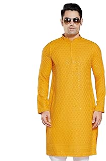 DIVISIVE Synthetic Men's Henley Regular Kurta