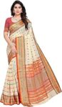 Sidhidata Women's Kota Doria Cotton Manipuri Saree With Unstitched Blouse Piece